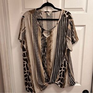 Animal Print Blouse